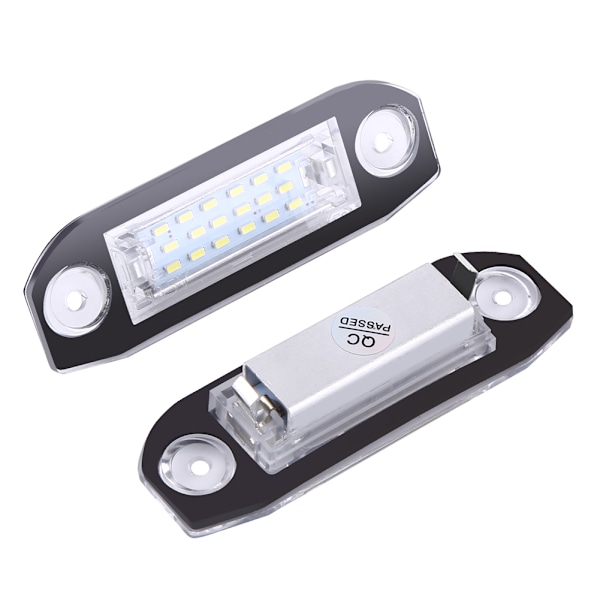 2x LED-nummerplåtsbelysning för Volvo S40 S60 S80 XC60 XC70 XC90