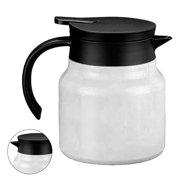 Isolert tekanne 1000ml tevannseparasjon avtakbar termisk kaffekanne for hjemmet hvit