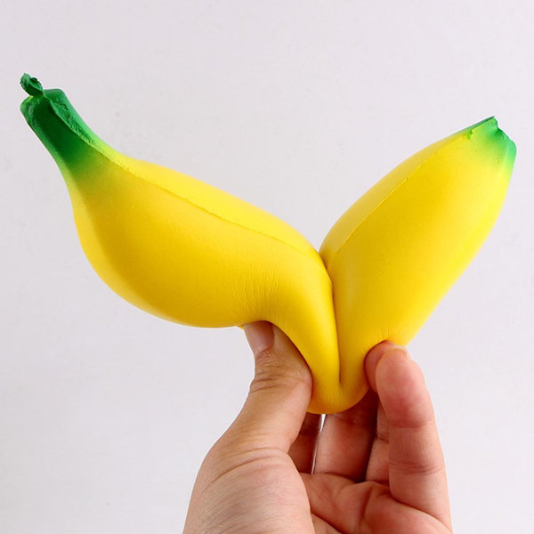 Kläm banan frukt leksak stretchig banan leksak lindra stress dekompression vent leksak
