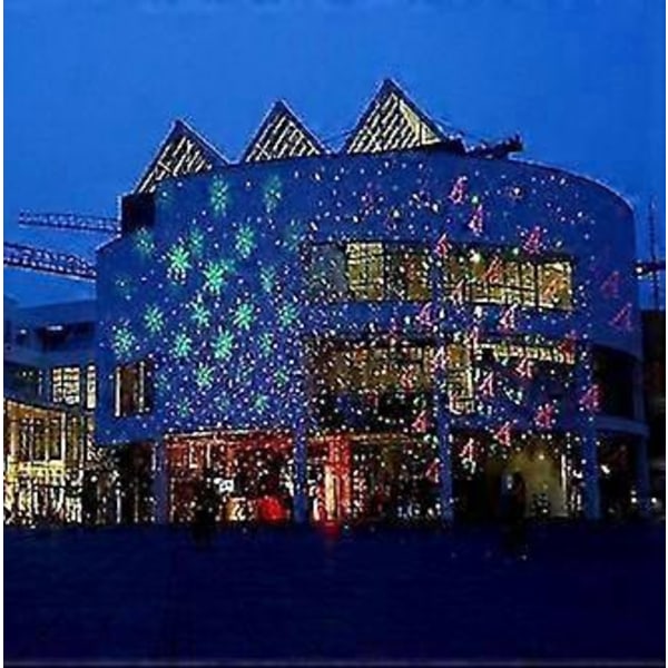 Julelaserprosjektorlys, LED-projeksjonslys med fjernkontroll, Julelys Prosjektor Stjernelaserlys (flerfarget) -Ny SZJR
