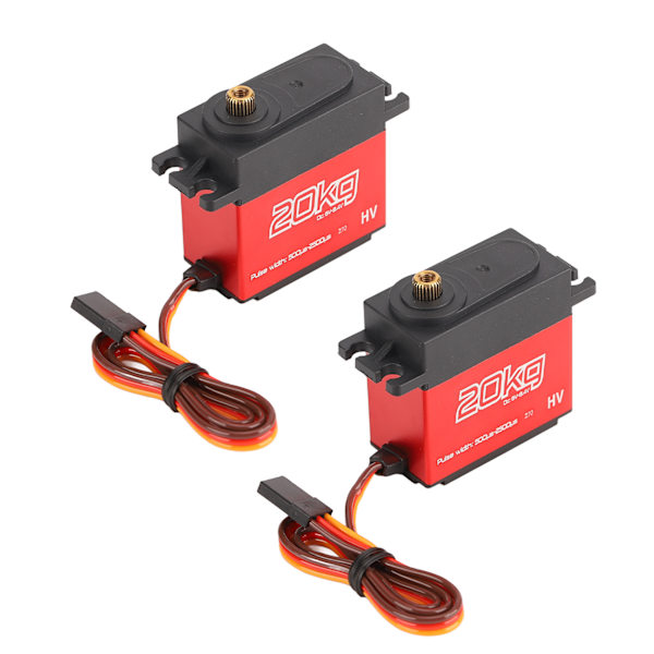 20 kg digital servo professionel høj torsion vandtæt RC bil servo med 25T metal servoarm til 1/10 1/12 RC bil