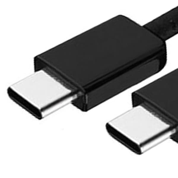 Typ C till Typ C Kabel PD Snabbladdning Flexibel Typ C Datakabel för Android för Note 10 Telefon 1m Svart