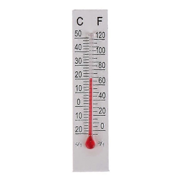 10 st 5cmx1.1cm Miniatyr Papperskartong Termometer Inomhus -20-50 Celsius Zekai