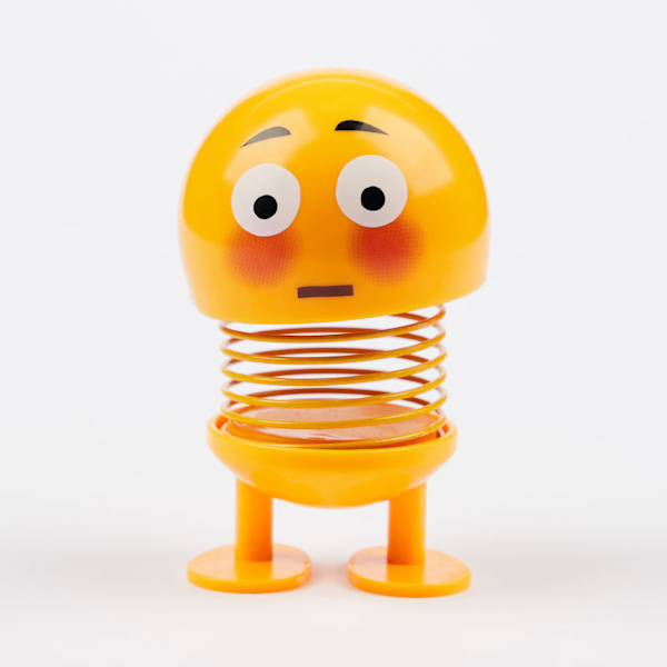 Sød Spring Bobble Head Car Emotion Doll til dashboard dekoration No.2