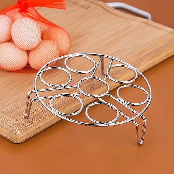Äggkokare i rostfritt stål med non-stick-beläggning, PFOA-fri, kompatibel med 6,29 tum rack