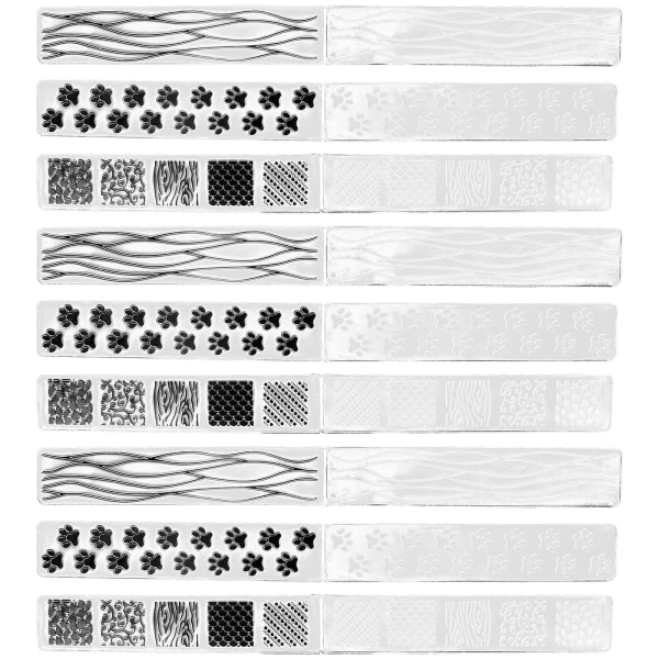 9 kpl muoviset kohokuviointikansiot kohokuvioidut mallit tee-se-itse-korttien tekeminen scrapbooking-paperin askartelutyökalut