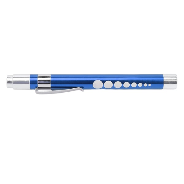 LED Penlight Hvid Belysning Konkavt Hoved Aluminiumslegering Medical Pen Light for Throat Blue