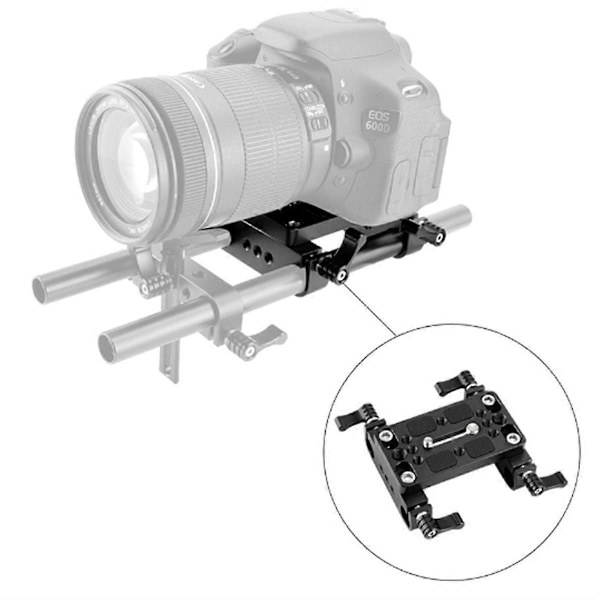Kamera Monteringsplatta Pro DSLR Axelmonteringsstöd Rig (B)