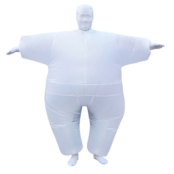 Oppblåsbar helkroppsdrakt Sumoklær Vandredukke Funny White for høyde 1,6 m - 2,2 m