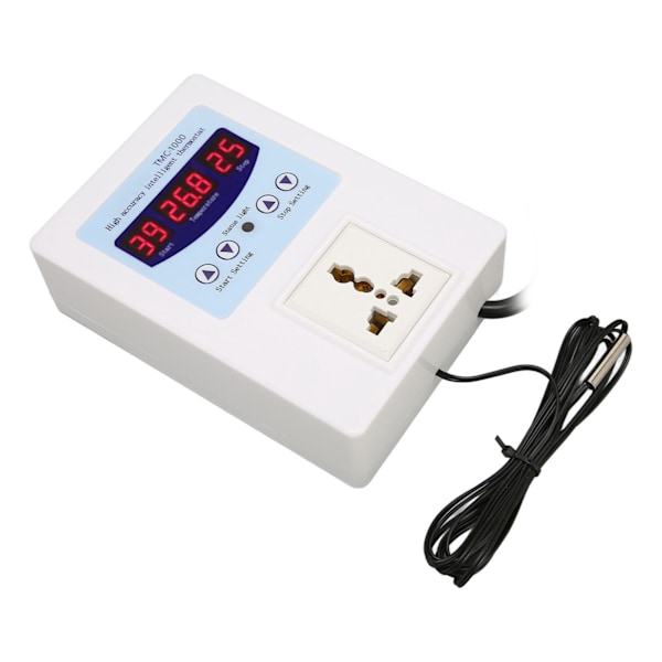 Digital LED temperaturregulator Vandtæt Plug and Play Opvarmning Køling Termostat til Opdræt Akvarier 110‑240V AU Stik
