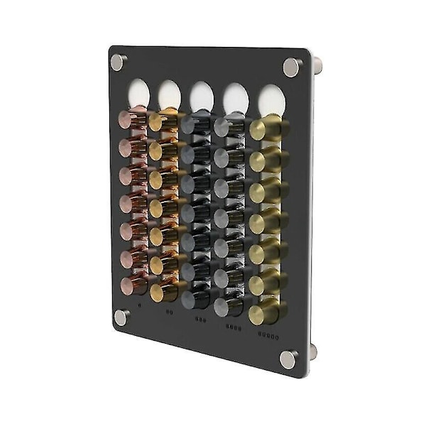 Akryl veggmontert kaffekapselholder Svart 2