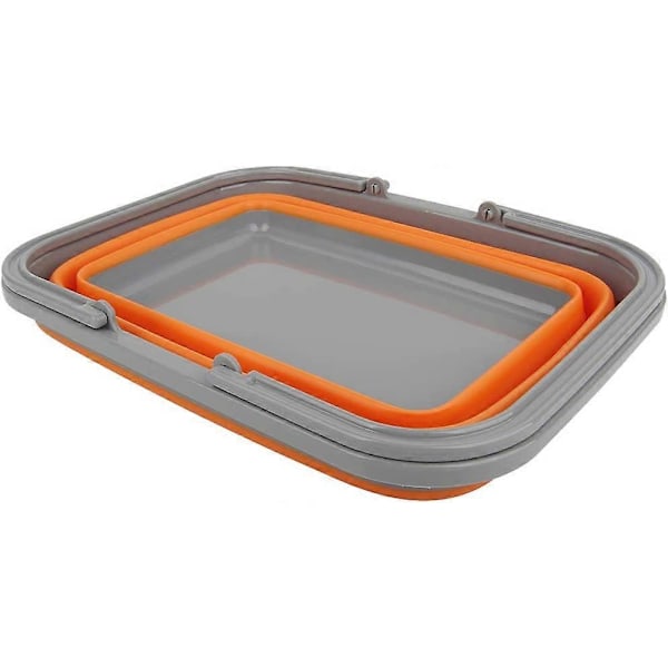 1 stk. Sammenklappelig vask med 8,5 L vaskebalje til opvask, camping, vandreture og hjemmet