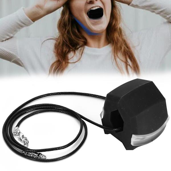 Ansiktsbantning Käklinjetränare med halsband Käkmuskelträning Ansiktshalsetränare LBlack
