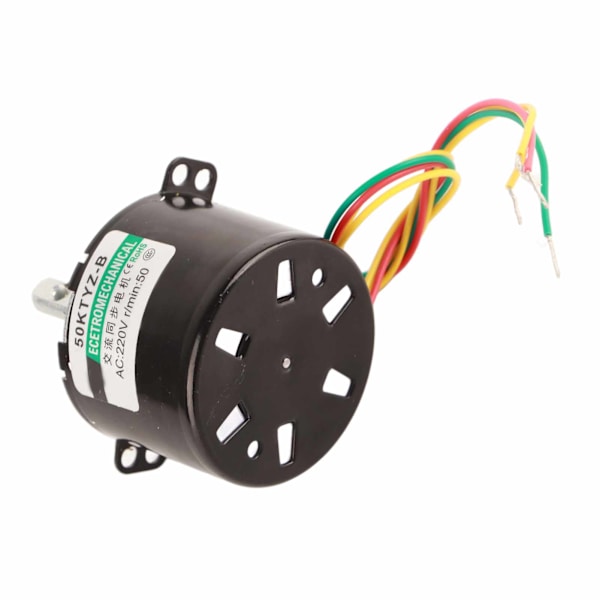 1 kpl AC220V Miniatyyrinen pienikierroksinen suuri vääntömomentti synkronimoottori CW/CCW (50 rpm)