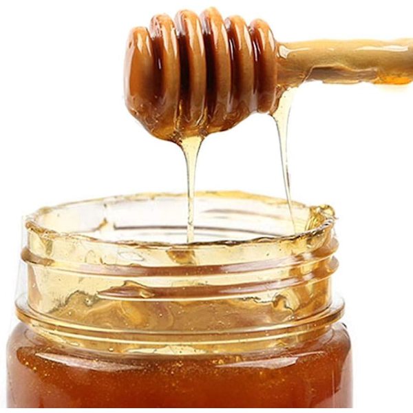 6-delad trä honeycomb stick set - honungsdoppare, blandningssked, omrörare och stav