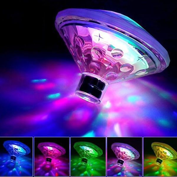 Undervanns fargerike lys Baby badekar LED-lys for basseng dam boblebad spa-lampe