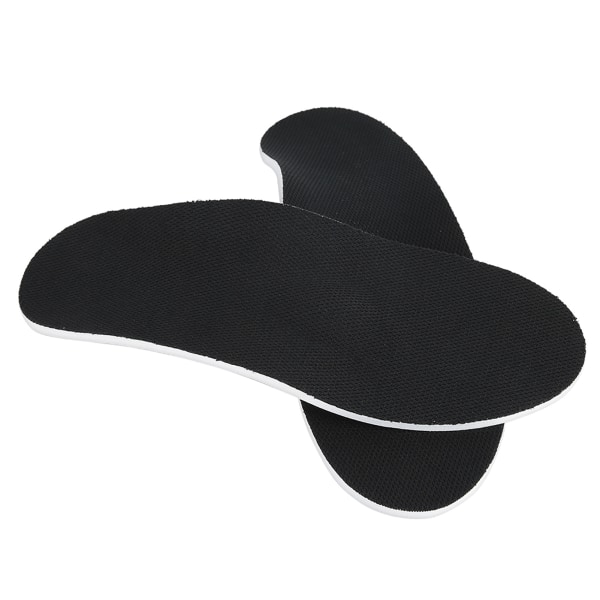 Unisex plattfots ortos innersula Arch Support Plantar Fasciitis Smärtlindring Korrigering fotdyna (röd botten Svart yta S: 3540)