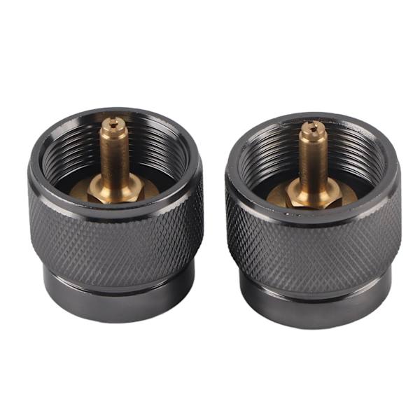 2 st kassettgasbehållare omvandlare kontakt cylinderadapter för utomhuscamping picknick