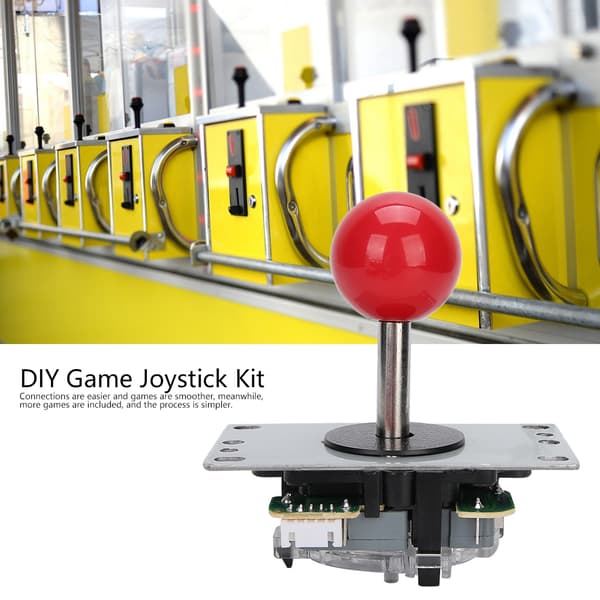DIY Game Rocker Set DIY Game Joystick Kit Fighting Game Tilbehør Lys til Windows XP / Win7 / Win8Rød