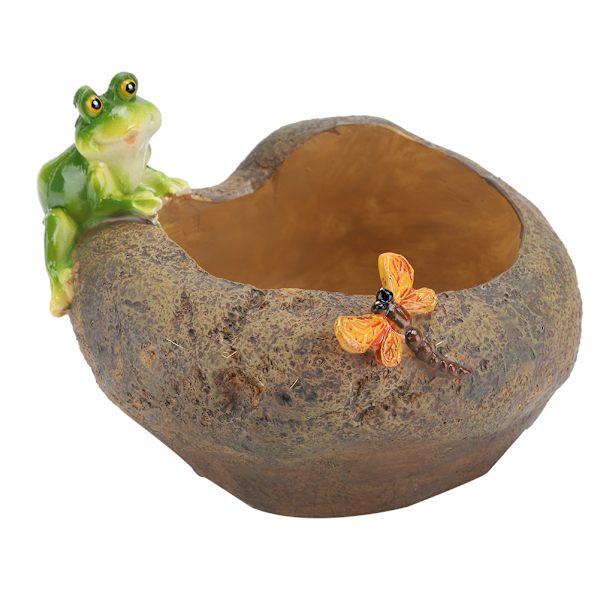 Mini Resin Tegneserie Dyr Blomsterpot Dekoration Desktop Sukkulente Plante Pot Ornament Frø Fangst