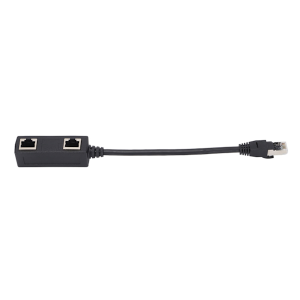 RJ45 Splitter Adapter 1 han til 2 hun port Ethernet stik til netværk hjemmekontor