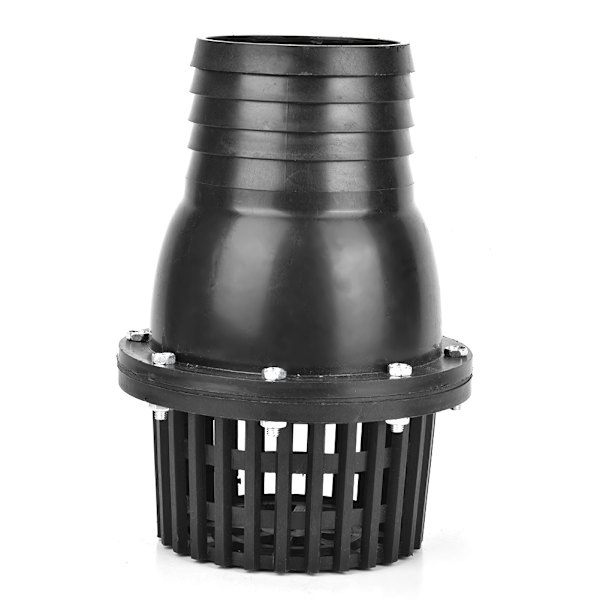 Vattenpump fotventil svart PVC lågtrycks platt backventil för vätskemaskin (4 tum)