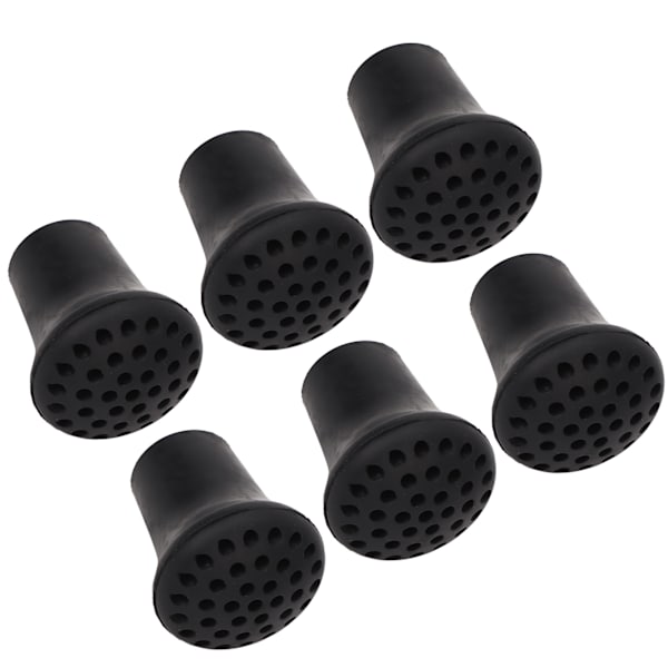 10 stk Gummi Walking Stick Tip Honeycomb Type Robust Skridsikker Cane Stick Feet 0.7in