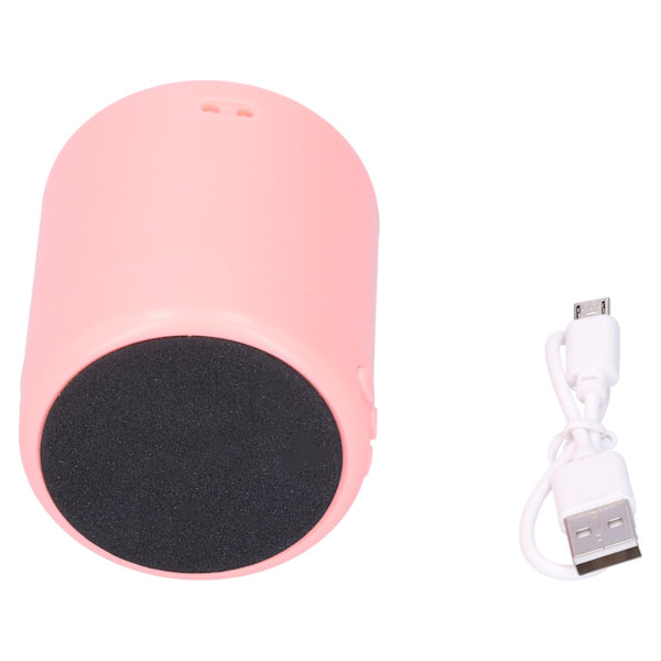 Trådlös Bluetooth-högtalare utomhus bärbar mini Hifi-högtalarlåda USB/minneskort/FMPink