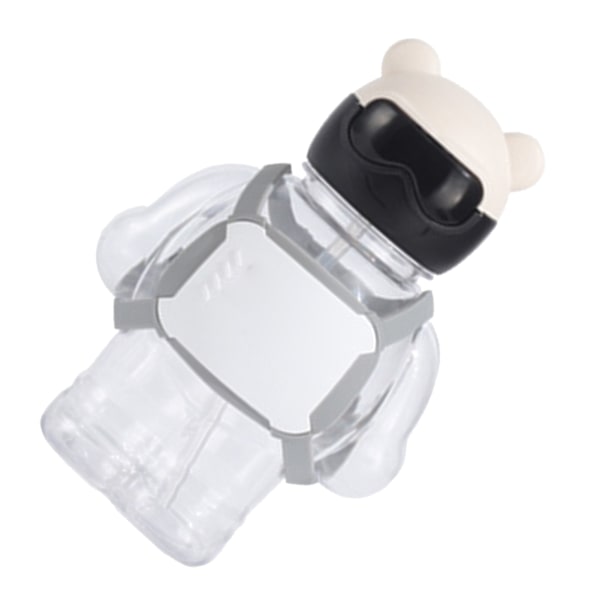 Plast Vattenflaska 400ml Cool Björndesign Lätt Bärbar Vattenmugg för Utomhussporter Vit