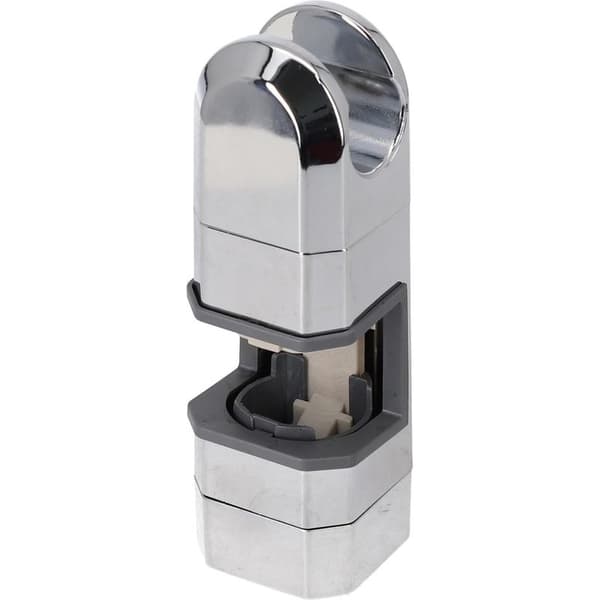 Universal krom brusehovedholder 15mm-30mm - Justerbar beslag til brusesystem (sølv)
