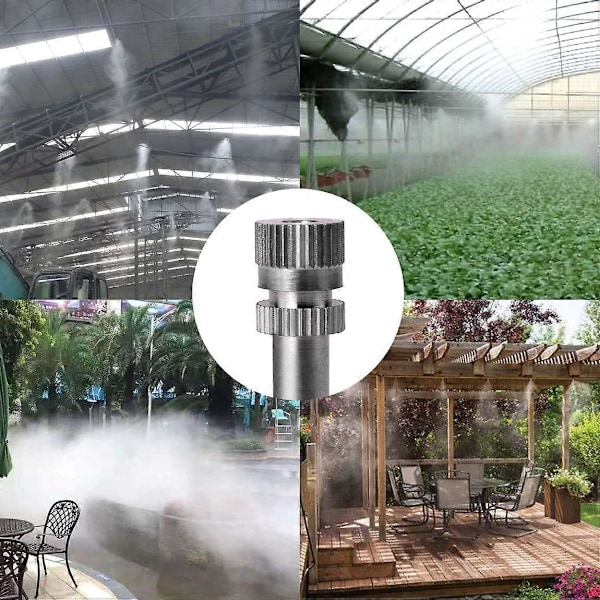 10 st (0,5 mm) Mässing Lågtrycksspridare för Kylsystem Munstycken Befuktningsspruta