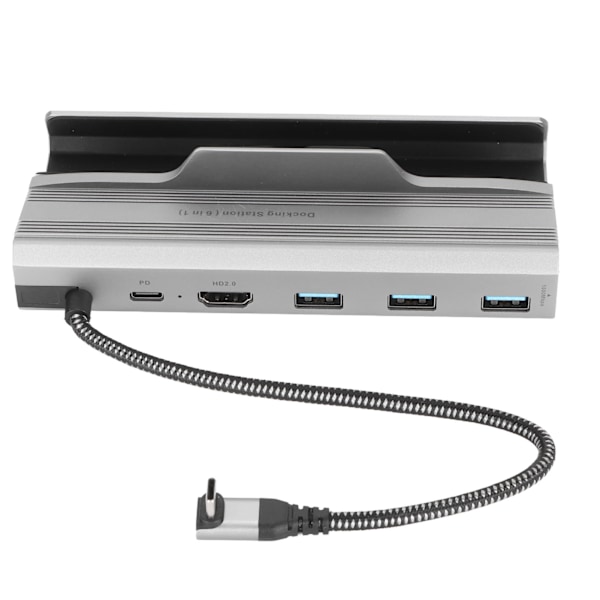 Tyyppi C M -telakka-asema 6-in-1 PD-virtalähde USB 3.0 RJ45 HD Multimedia Interface 2.0 -telakka Steam Deck V258:lle