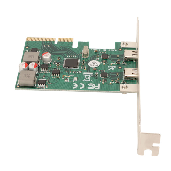 PCI Express 4X - USB 3.1 Gen 2 -laajennuskortti 10 Gbps nopean siirtonopeuden 2-portin C-tyypin laajennuskortti kotitoimistoon