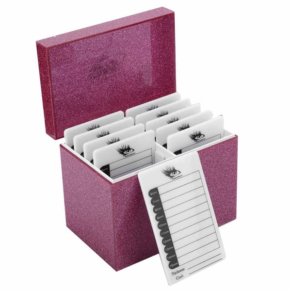 Akryl Øjenvippe Opbevaringsboks 10 Lag Øjenvippe Opbevaringsboks Display Makeup Organizer