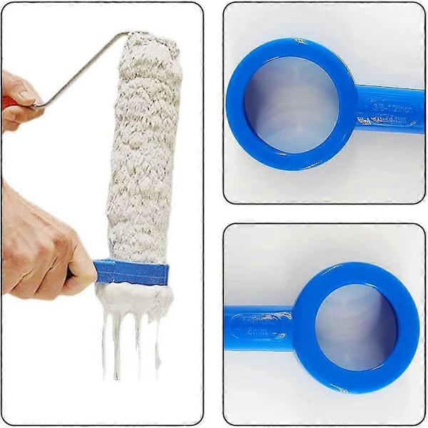St Målarrollersparare Rengörare Återanvändbart Målarrollerrengöringsverktyg Plast Målarrollersparare Kit för Målarroller på 1/4 tum, 3/8 tum, 1/2 tum