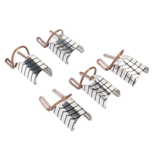 25 st Nail Extension Forms Guide Aluminiumram Återanvändbar franska nagel UV Gel Protector Forms