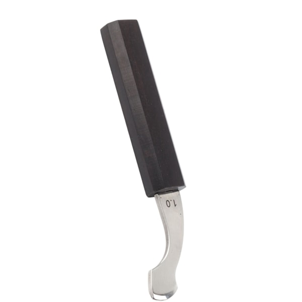 Läderkant Creaser Böjd Design Liten Bärbar Läderkant Creasing Verktyg med Trähandtag