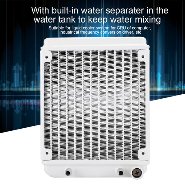 Professionel PC Vandkøling Aluminium Radiator 12cm/4.7in Installationsposition til Computer CPU Køleplade