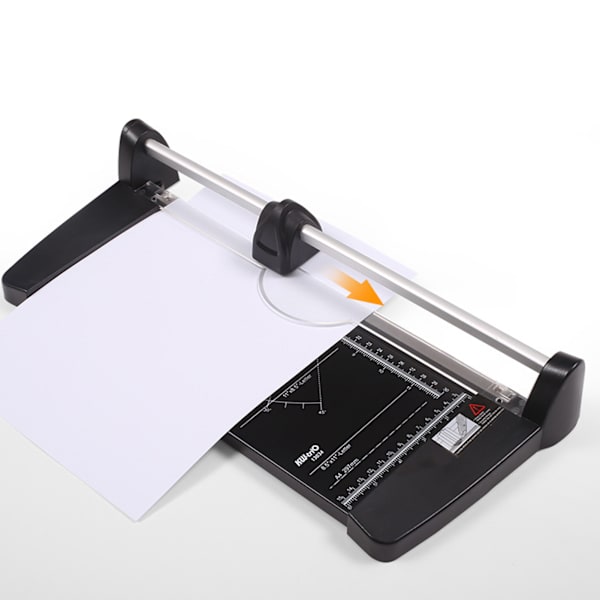 Papirkutter manuell One Touch verktøybytte aluminiumslegering klar skala bærbar kompakt scrapbook papirkutter 3034 (A4) 10 ark papir