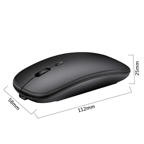 2.4G ladattava langaton hiiri (ruusukulta)