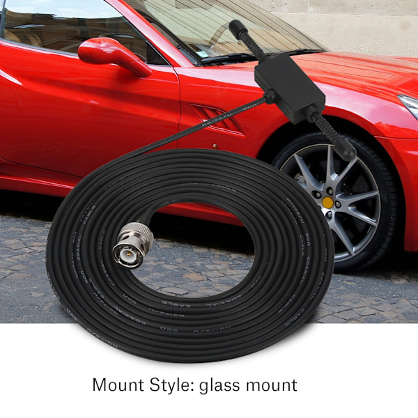 10ft Mobil Full Band Bilskanner Radioantenn Glassmontering med BNC-kontakt