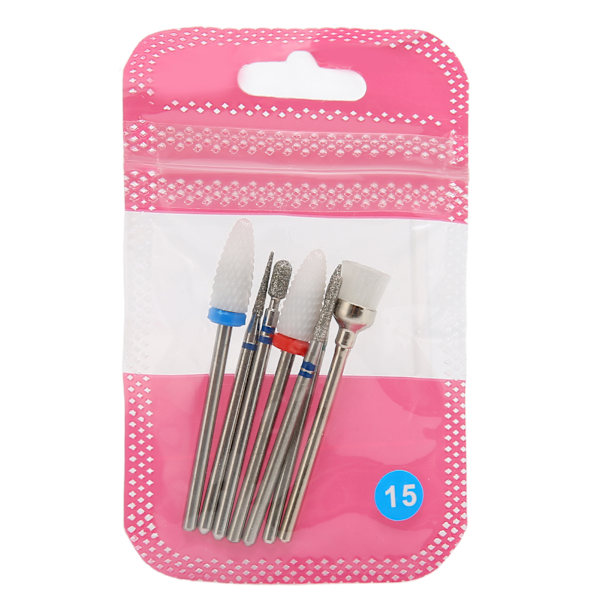 7pcs Professional Nail Drill Bits Set Home Salon Novice Tungsten Steel Ceramic Cuticle Remover Bits