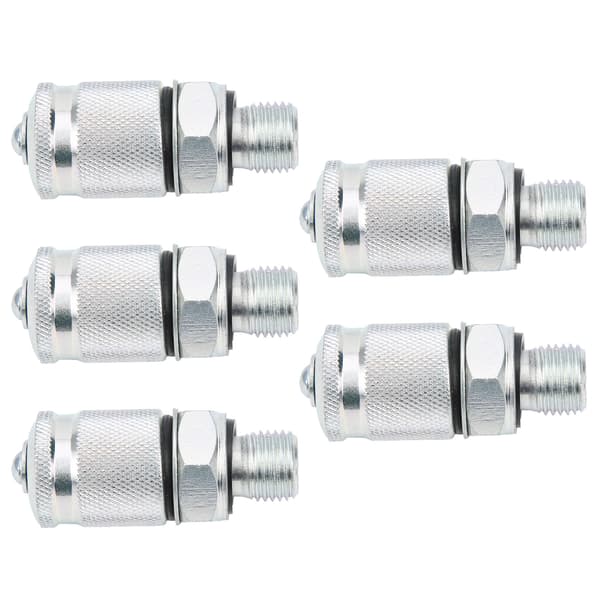 5 stk. hydraulisk testadapter gevindtestkobling stik trykmåling PT/PPTUNF1/2in