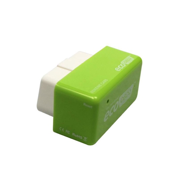 4 kpl, Bensiiniajoneuvon automaattinen optimointi ECO OBD2 Teho Polttoaineen lisäys, Vihreä