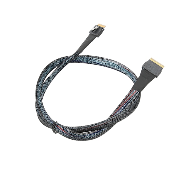 Tiedonsiirtokaapeli Ohut SAS SFF-8654 8i - SFF-8654 8i 24Gbps SAS4.0 30AWG sovitinkaapeli 0,8m / 0,9yd
