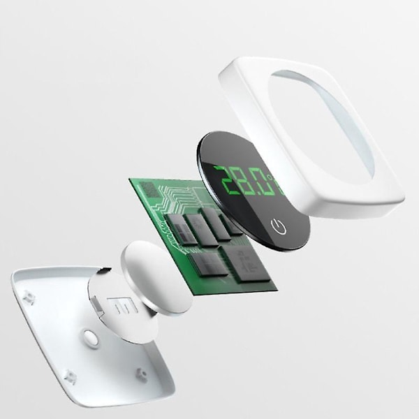 Digital LED Akvarietermometer med Baggrundsbelyst Touchscreen Nøjagtig Energibesparende Sensor Stick-on Design til Fiskekummer