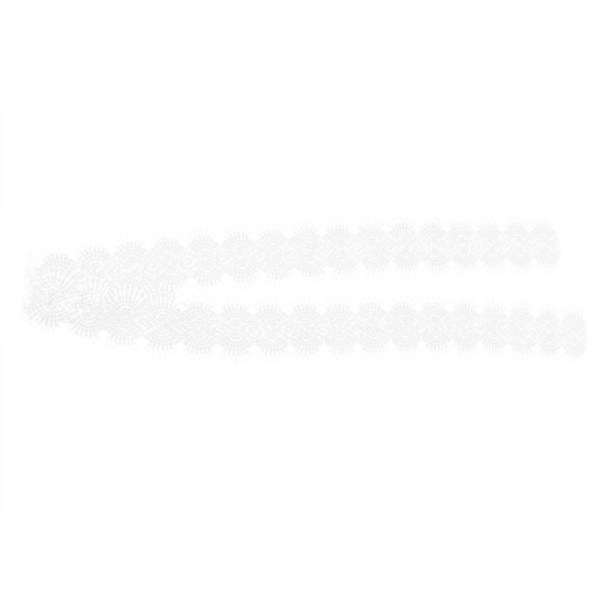 Vit spetsband med silverpaljetter, spetsband för bröllopsdekoration, 10 meter, 5 cm bredd