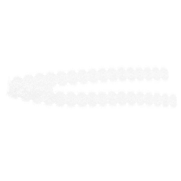 Vit spetsband silverpaljetter spetsband bröllopsdekoration 10 yards 5 cm bredd