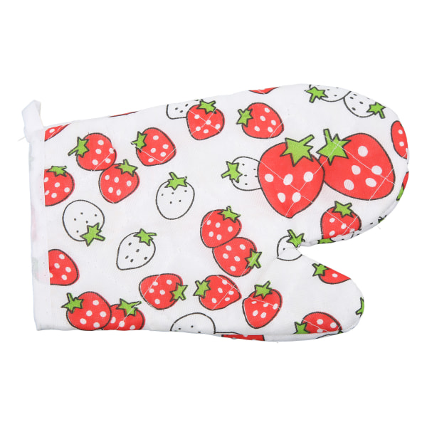 Ugnshandskar Polyester Bomull Material Printed mönster Lanyard Design Matlagning Mikrovågsvantar för kök