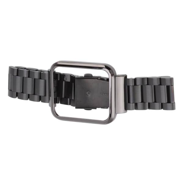 Byte av armbandsrem Vattentätt rostfritt stål Svart justerbar rembyte Armband för Xiaomi Redmi Watch2 Lite